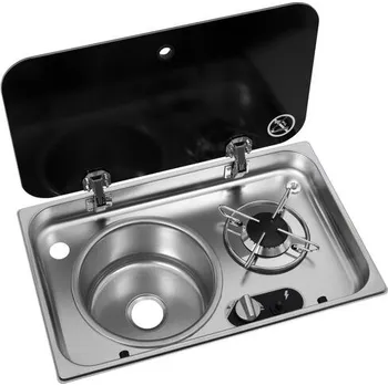 Vařič Kombinace sporák-dřez, 526x326x163mm, 30mbar, 1,8kW (1xSR) ASO