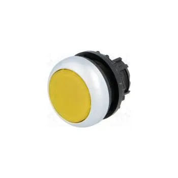 vypínač a zásuvka Přepínač tlačítkový 1-polohové 22mm žlutá IP67 -25÷70°C