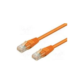 Síťový kabel Patch cord U/UTP 5e lanko CCA PVC oranžová 20m 28AWG