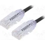 Patch cord TX6-28™,U/UTP 6 lanko Cu LSZH černá Dél 5m 28AWG