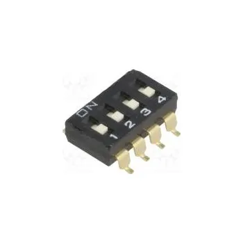 vypínač Přepínač DIP-SWITCH Počet sekcí 4 ON-OFF 0,025A/24VDC pol 2