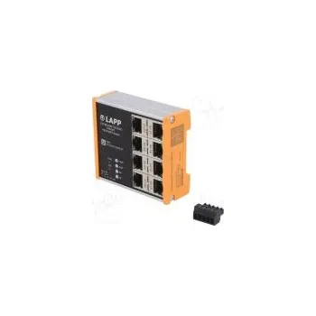 Síťový prvek Switch Ethernet spravovatelný Počet portů 8 18÷30VDC DIN