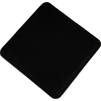 Podtácek z umělé kůže 10 x 10 cm - černá laserové gravírování