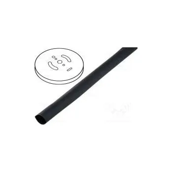 Teplem smrštitelná trubička bez lepidla 2 1 20,6mm černá