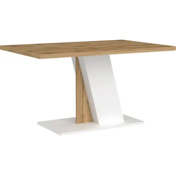 Jídelní stůl Slevadoma Jídelní stůl BILEL bílá/dub wotan