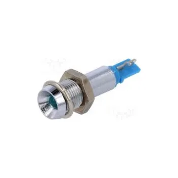 Příslušenství osvětlení automobilu Kontrolka LED vydutá 24÷28VAC Otv Ø6,2mm pájecí kov