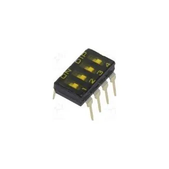 Switch Přepínač DIP-SWITCH OFF-ON 0,025A/24VDC pol 2 -40÷85°C DBS