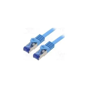 Kabel Patch cord S/FTP 6a lanko Cu LSZH modrá 1,5m 26AWG -20÷75°C