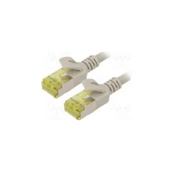 Počítač Patch cord U/FTP 6a lanko Cu LSZH šedá 0,5m 28AWG tienený