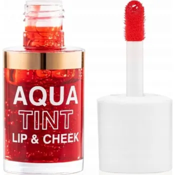 Přípravek na rty Topface tekutá rtěnka a tvářenka s kyselinou hyaluronovou Aqua Tint, 002, 10ml