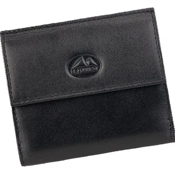 Peněženka Malá černá kožená peněženka El Forrest 2611