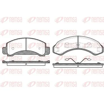 Brzdová destička Sada brzdových destiček, kotoučová brzda REMSA 0572.00