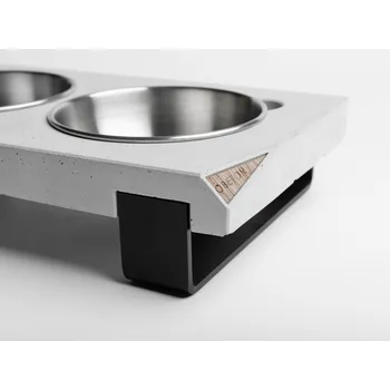 Miska pro psa Obeton Misky Orasa s betonovou podstavou 350ml, přírodní