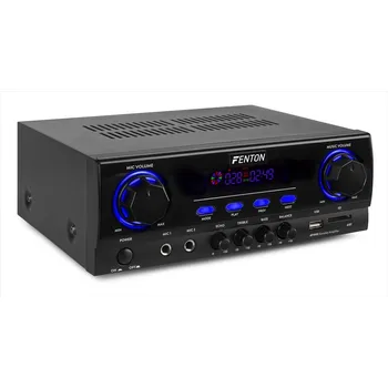 Hi-Fi komponenty Fenton AV440 Karaoke hifi zesilovač 2x200W s USB, SD a bluetooth