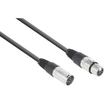 Kabel Power Dynamics CX102-3 DMX 5-pin XLR (M) - 5-pin XLR (F) 3m