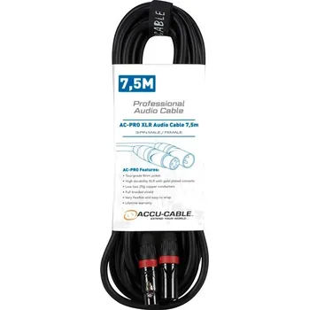 Audio kabel Accu Cable AC-PRO XLR audio cable 7,5m