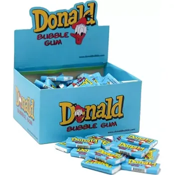 Žvýkačka Žvýkačky Kačer DONALD 4.5 g (100 ks) 5 g - ovocná žvýkačka s obrázkem (žvýkačky DONALD DUCK / bubble gum )