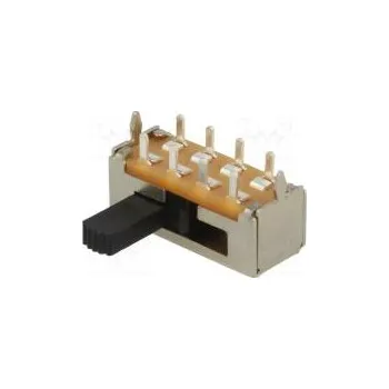 přepínač Přepínač posuvný pol 3 DP3T 1A/125VDC ON-ON-ON Montáž THT