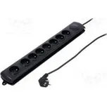 Nap.prodl.přívod ochranný Zásuvky 8 250VAC 10A Barva černá