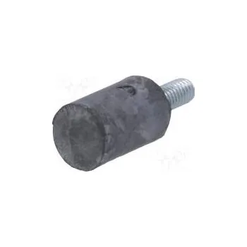 Silentbloková nožička Ø 10mm H 15mm 78N 21N/mm Mat.trnu ocel