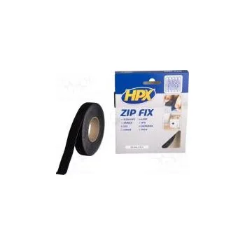 Stahovací páska Páska se suchým zipem W 20mm L 5m Thk 2,1mm černá max.100°C