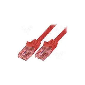 Síťový kabel Patch cord U/UTP 6 lanko Cu LSZH červená 5m 26AWG