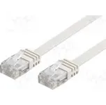 Patch cord U/UTP 6 lanko Cu PVC bílá Dél 20m 32AWG