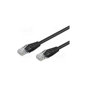 Síťový kabel Patch cord U/UTP 6 lanko CCA PVC černá 10m 24AWG