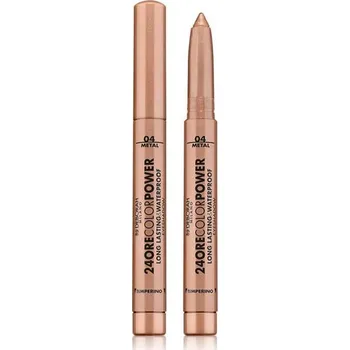 Přípravek na oči Deborah Milano voděodolný vysouvací oční stín v tužce 24ore Color Power, 04 Warm Brown, 1,4g