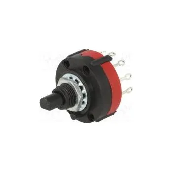 vypínač Přepínač otočný pol 10 0,3A/125VAC Počet sekcí 1 30° L 15mm