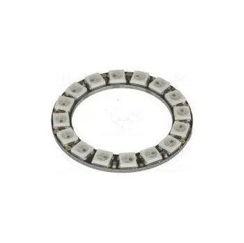 LED páska LED RGB 5VDC Poč.diod 16 Kontrolér WS2812B Tvar prstenec