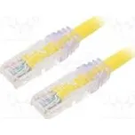 Patch cord TX6A™ 10Gig,U/UTP 6a drát Cu PVC žlutá Dél 5m