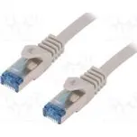 Patch cord S/FTP 6a lanko Cu LSZH šedá 15m 26AWG