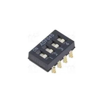 Switch Přepínač DIP-SWITCH Počet sekcí 4 ON-OFF -0,025A/24VDC pol 2