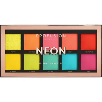 Oční stíny Profusion paletka očních stínů Neon, 12g