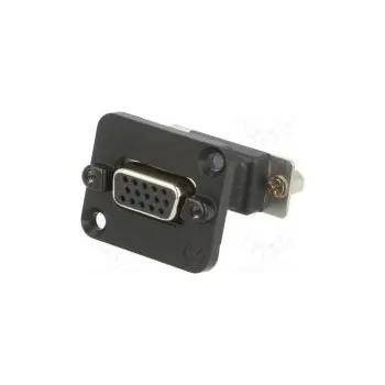 Elektrická zásuvka Přechod spojka z obou stran,D-Sub 15pin HD zásuvka černá
