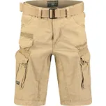 GEOGRAPHICAL NORWAY kalhoty pánské PANORAMIQUE MEN BASIC 063 bermudy kapsáče 39 béžová
