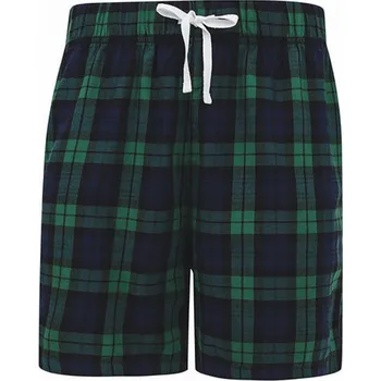 Pánské kraťasy Skinnifit SF082 Green/Navy Check XS