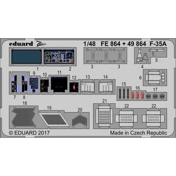 Plastikový model Eduard 1/48 F-35A (MENG)