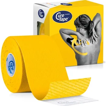 Zdravotnický materiál CureTape Classic 5 cm x 5 m kineziologický tejp žlutý
