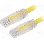 Patch cord TX6A™ 10Gig,U/UTP 6a drát Cu PVC žlutá Dél 3m