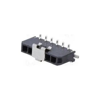 Elektronická součástka Socket wire-board male Micro-Fit 3.0 3mm PIN 6 SMT 5A tinned