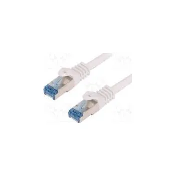 Síťový kabel Patch cord S/FTP 6a lanko Cu LSZH bílá 5m 26AWG