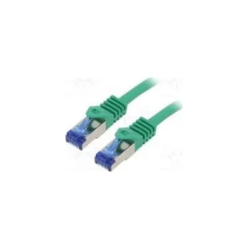 Kabel Patch cord S/FTP 6a lanko Cu LSZH zelená 1,5m 26AWG -20÷75°C