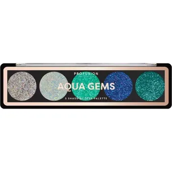 Přípravek na oči Profusion paletka očních stínů Aqua Gems, 4,5g