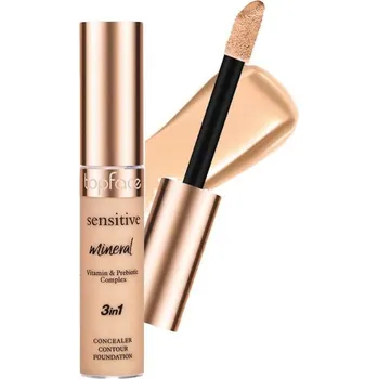 Korektor TOPFACE minerální tekutý korektor 3v1, VEGAN, 001 Ivory Beige, 12ml