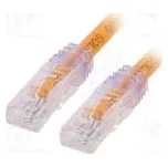 Patch cord TX6A™ 10Gig,U/UTP 6a drát Cu PVC oranžová Dél 5m