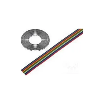 elektrický kabel Vodič plochý kabel licna Cu 10x0,22mm2 PVC 300V 50m