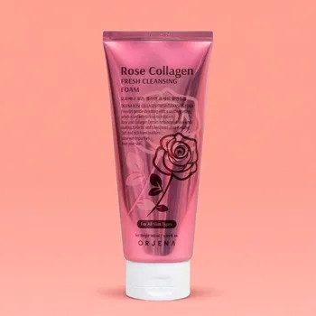 ORJENA - Rose Collagen Fresh Cleansing Foam - Čistící pěna na obličej s kolagenem - 180 ml