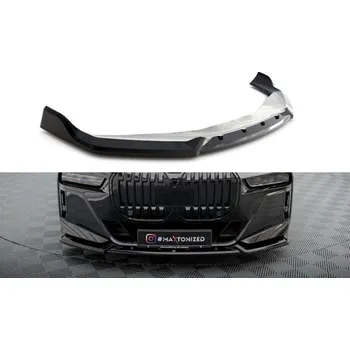 Tuning Maxton Design Maxton Design spoiler pod přední nárazník ver.2 pro BMW řada 7 G70 M760e, G70 M-Pack, černý lesklý plast ABS